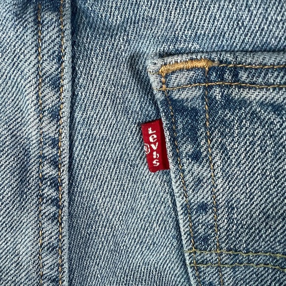 Levi's 512 Slim Taper Fit Jeans Men 30x30.5 Blue Light Wash Denim Cotton Stretch - Picture 13 of 15